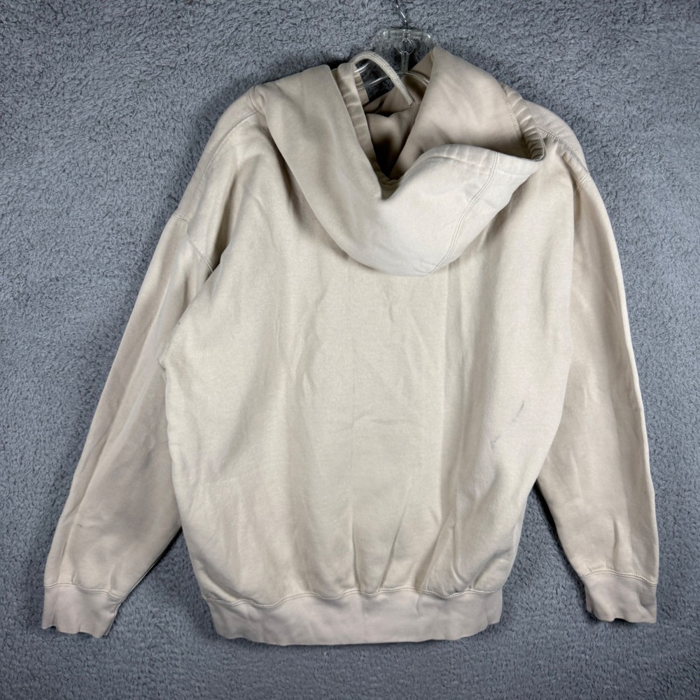 Bad Bunny Nadie Sabe Lo Que Va A Pasar Mañana Hoodie Beige Large Smart Blanks - Picture 2 of 9